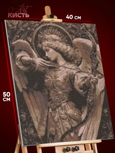 Алмазная мозаика Религия ангел девушка валькирия лук 40x50