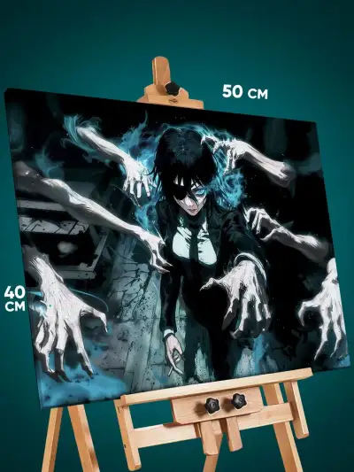 Картина на стену Человек-бензопила Аниме Химено 40x50