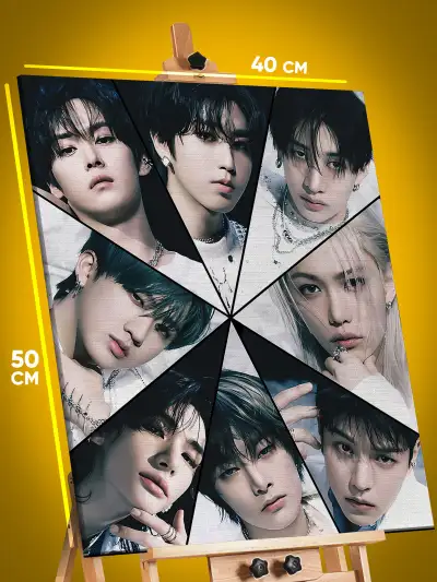 Картина на стену K-Поп музыка Stray Kids 40x50