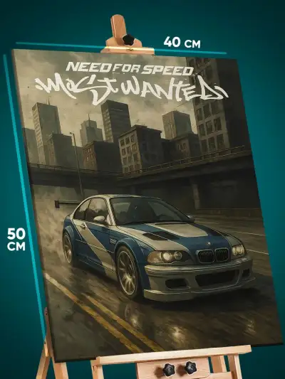 Картина на стену Need for Speed Игра авто 40x50