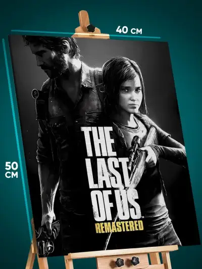 Картина на стену The Last of Us Игра Элли и Джоэл 40x50
